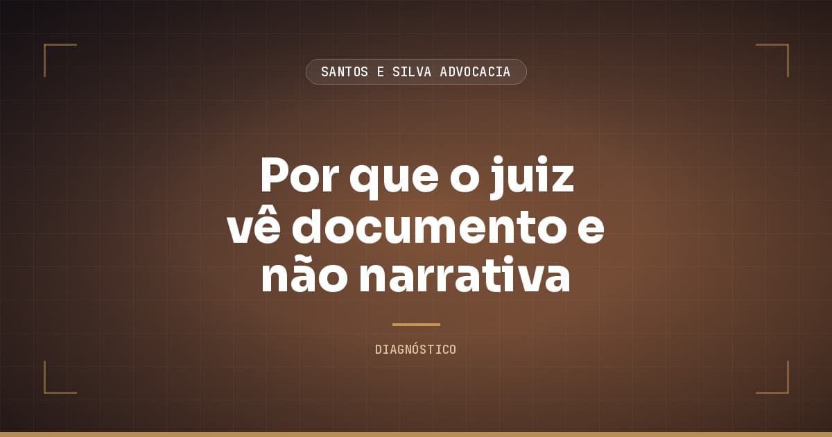 Por que o juiz vê documento e não narrativa (Foucault aplicado)